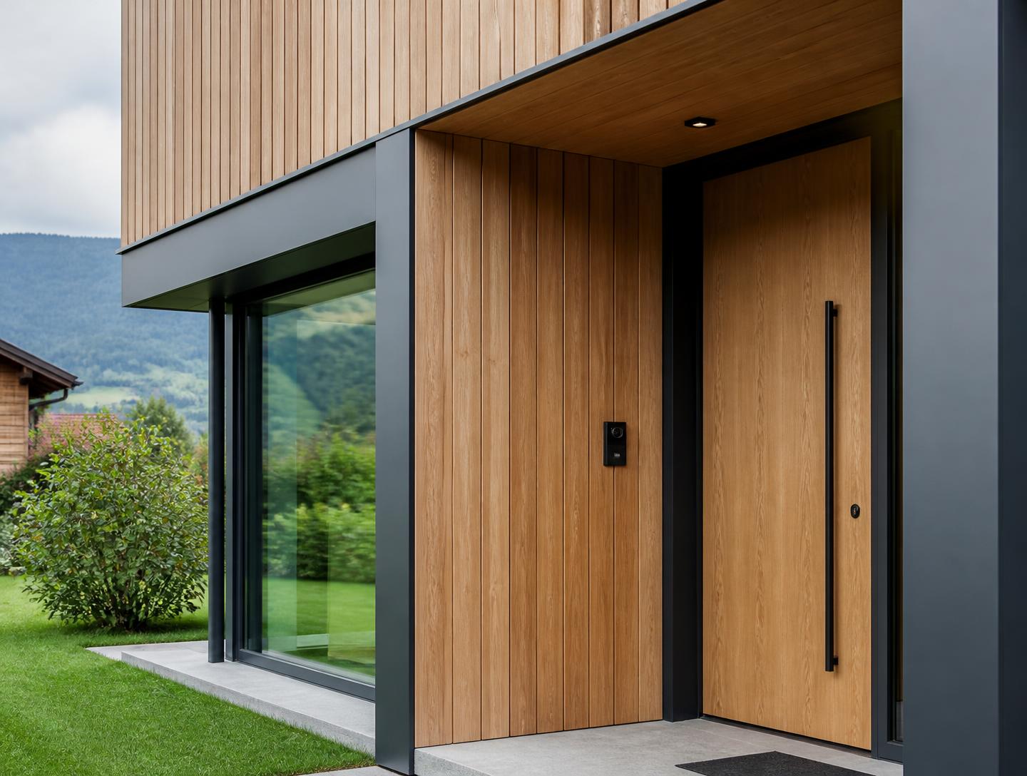 Neu gebautes Wohnhaus nach dem Ersatzneubau